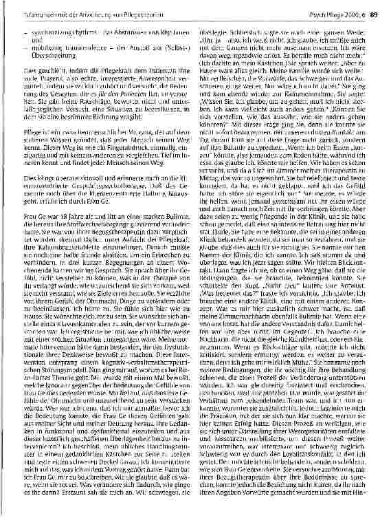 Vorschauseite 4: Erfahrungen mit der Anwendung von Pflegetheorien