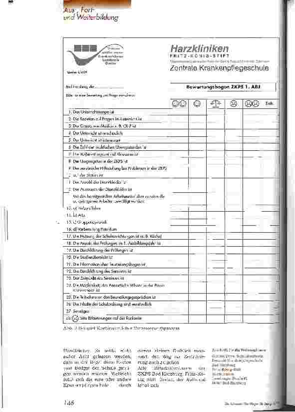 Vorschauseite 4: Zertifizierung einer Krankenpflegeschule Die Zentrale Krankenpflegeschule Fritz-König-Stift, Bad Harzburg