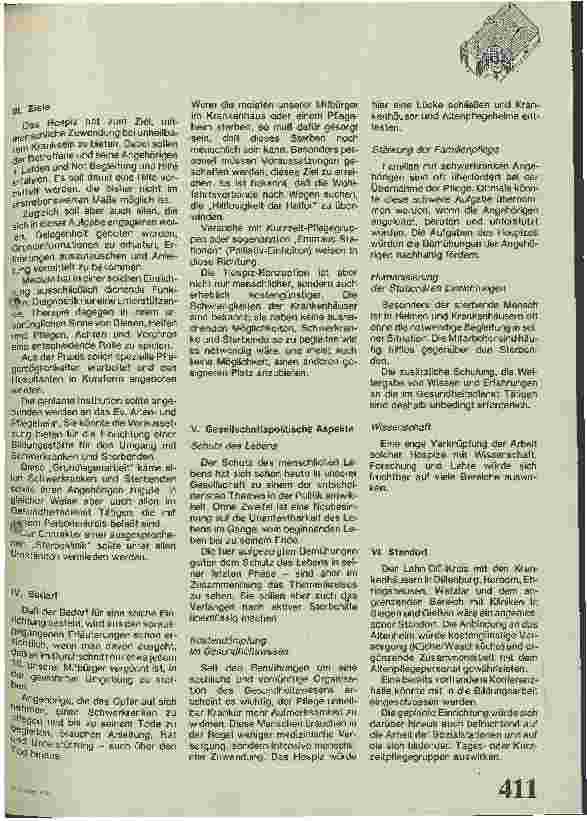 Vorschauseite 2: Hospiz zur Begleitung alter und sterbender Menschen