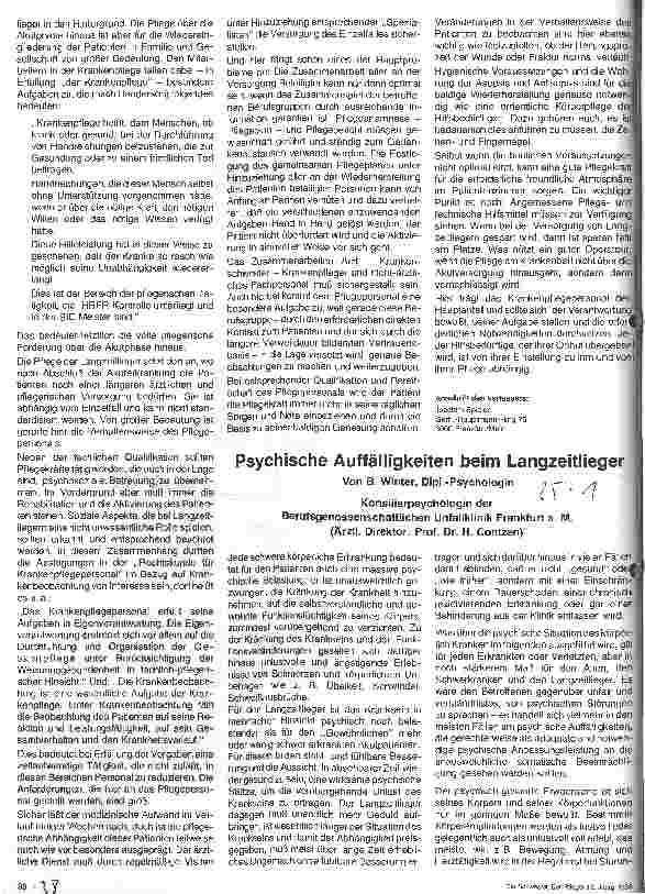 Vorschauseite 1: Psychische Auffälligkeiten beim Langzeitlieger