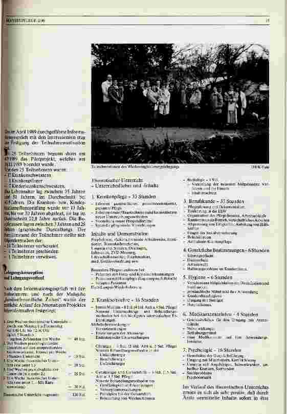 Vorschauseite 2: Wiedereingliederungslehrgang für Krankenschwestern/-pfleger Pilotprojekt des DBfK, Landesverband Baden-Württemberg