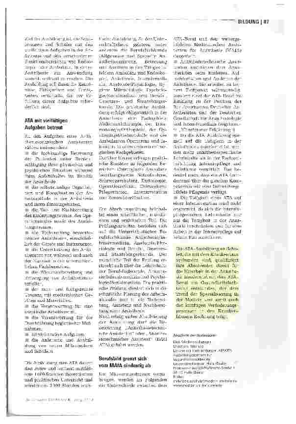 Vorschauseite 2: Ein neues Berufsbild etabliert sich