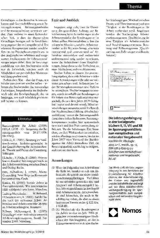 Vorschauseite 3: Beratung als AuftragDie Bundesagentur für Arbeit im Spagat zwischen Fördern und Fordern