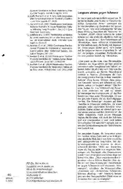 Vorschauseite 4: NIV BEI HYPOXÄMISCHEN POSTOPERATIVEN RESPIRATORISCHEN PROBLEMEN