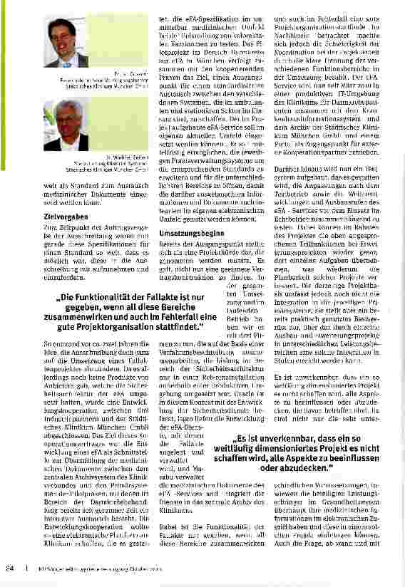 Vorschauseite 2: Elektronische FallAkte bildet Behandlungsdiagnosen von Darmkrebs ab