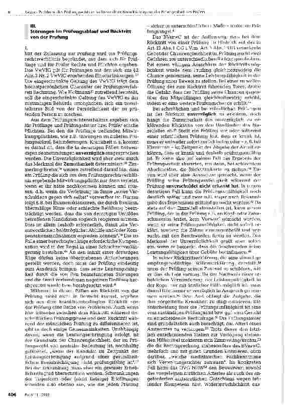 Vorschauseite 3: Probleme des Prüfungsrechts unter besonderer Berücksichtigung der Befangenheit des Prüfers