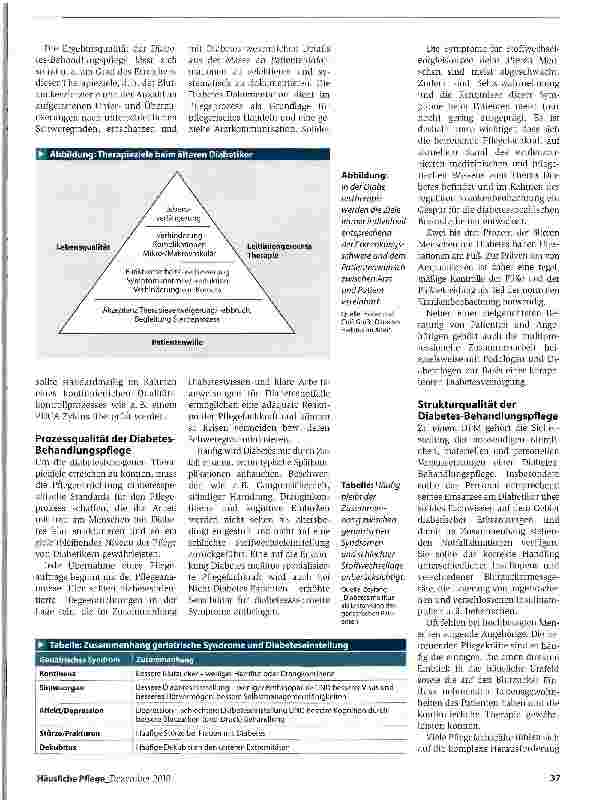 Vorschauseite 3: Diabetes-Pflege-Management: Nachhaltige Qualitätssicherung in der DiabetesversorgungMehr Sicherheit und Qualität