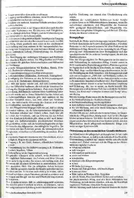 Vorschauseite 3: Das Selbstverständnis psychiatrischer Krankenpflege in Zusammenarbeit mit Erziehern/-innen im Schichtdienst