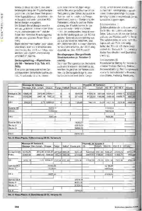 Vorschauseite 5: Basis für Planung und Steuerung Deckungsbeitragsrechnung in einer Physiotherapeutischen Ambulanz