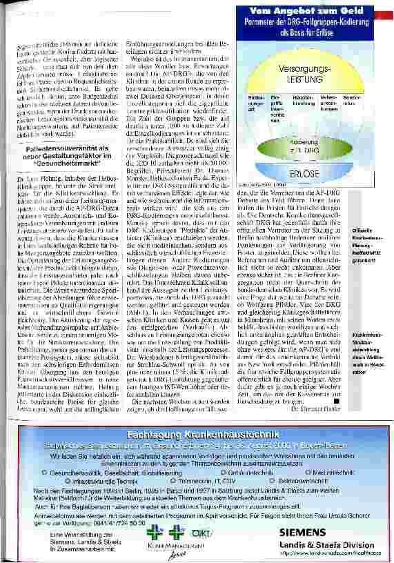Vorschauseite 2: Management-Hoffnung DRGs