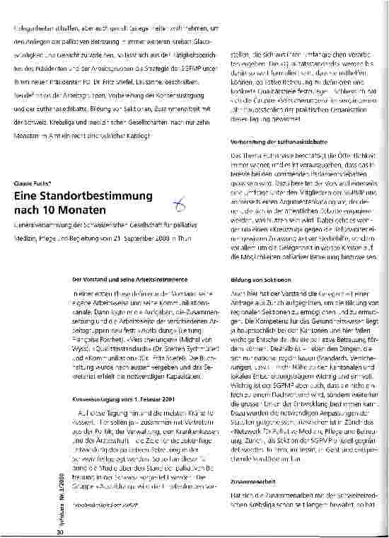 Vorschauseite 1: Eine Standortbestimmung nach 10 Minuten