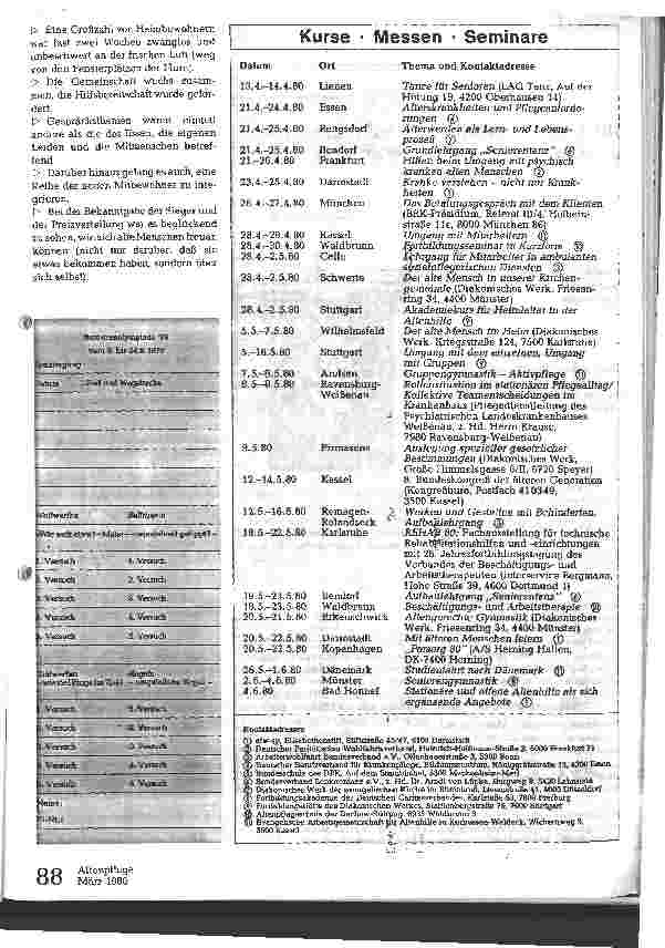 Vorschauseite 3: Senioren-Olympiade 1979
