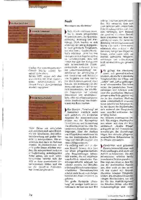 Vorschauseite 3: Pflegewirt/innen in der Praxis Ergebnisse einer Studie der Ev. Fachhochschule Darmstadt, Teil 2