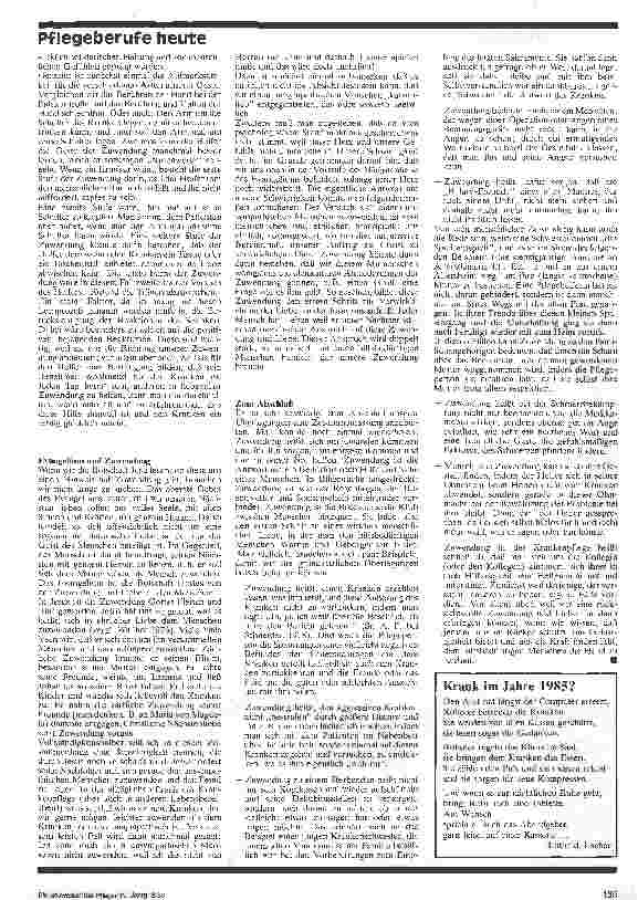 Vorschauseite 2: Zuwendung als ethischer Auftrag - Referat anläßlich des III. Internationalen Kongresses für Krankenschwestern und Pfleger. 2. Teil