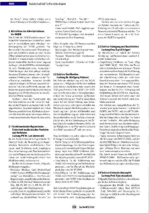 Vorschauseite 5: Tätigkeitsbericht des Vorstands der DGKH