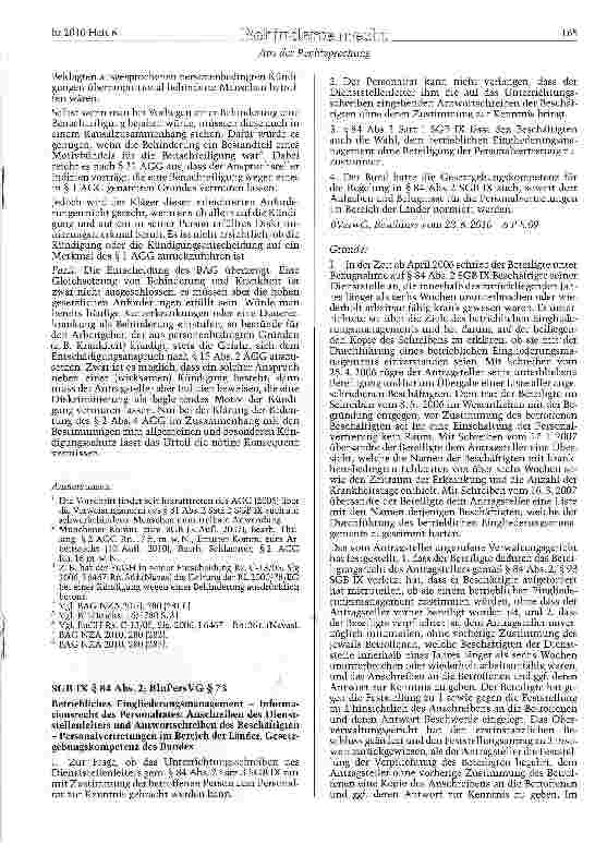Vorschauseite 2: Anspruch auf eine Lichtsignalanlage bei hochgradiger Schwerhörigkeit