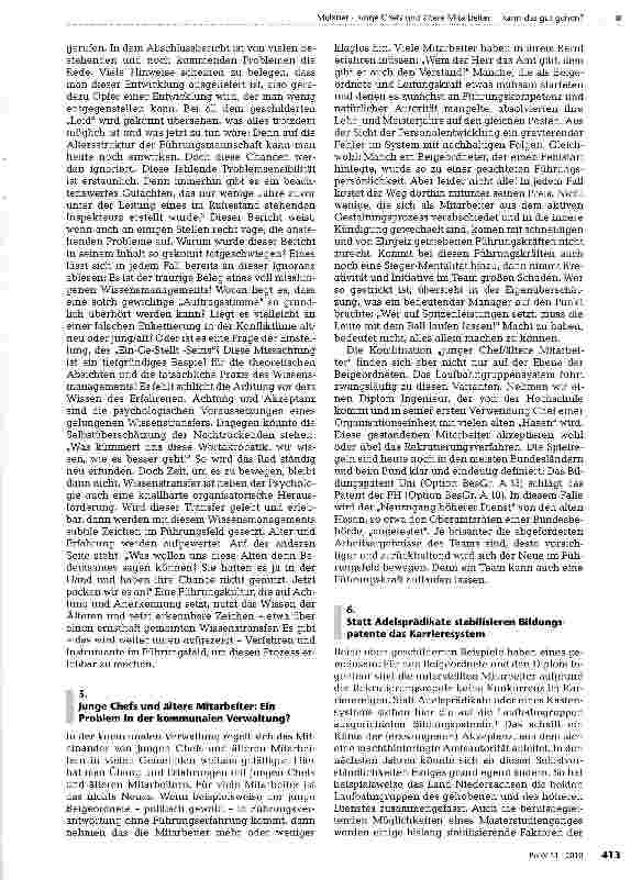 Vorschauseite 3: Junge Chefs und ältere Mitarbeiter-kann das gut gehen?