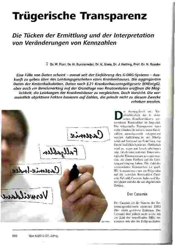 Vorschauseite 1: Trügerische Transparenz