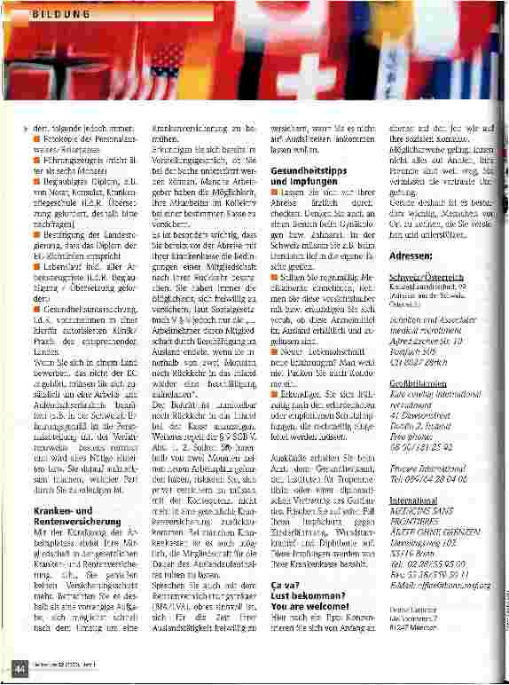 Vorschauseite 3: Heute Schüler/in - was kommt danach? Teil 5: Der Weg ins Ausland