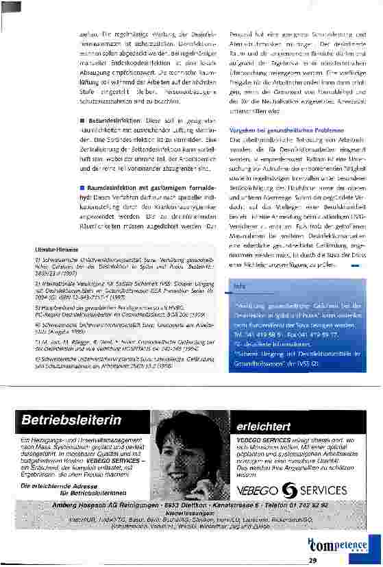 Vorschauseite 6: Sicherer Umgang mit Desinfektionsmitteln