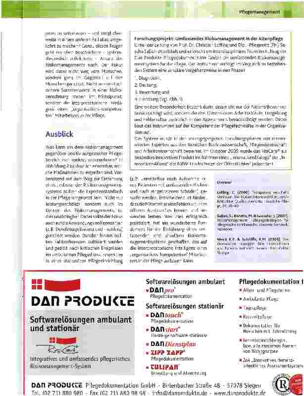 Vorschauseite 4: Pflegerisches Risikomanagement