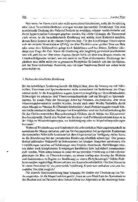 Vorschauseite 4: Künstliche Ernährung aus Sicht des Mediziners
