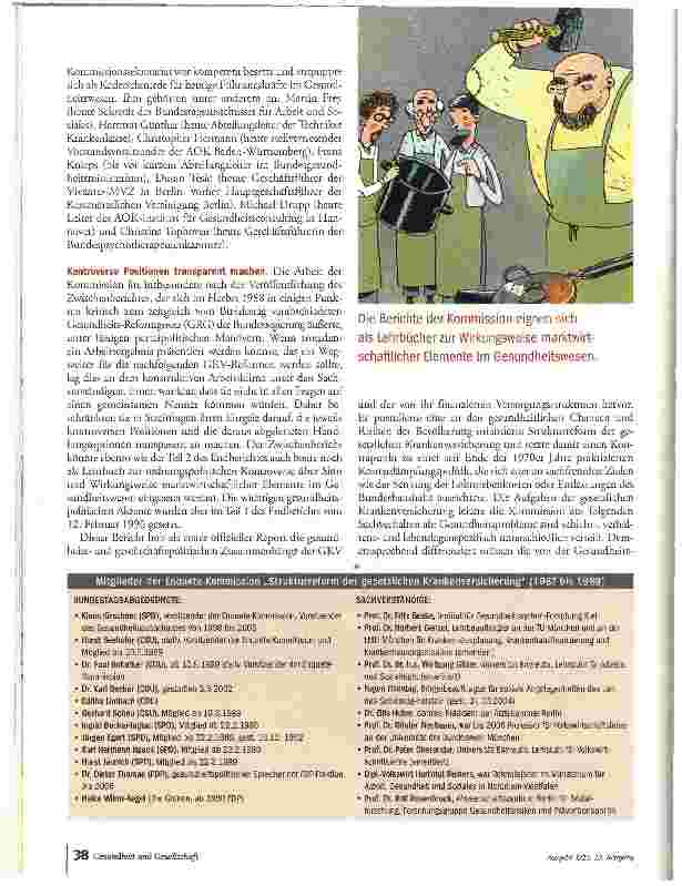 Vorschauseite 3: Ideenschmiede für die Gesundheitspolitik