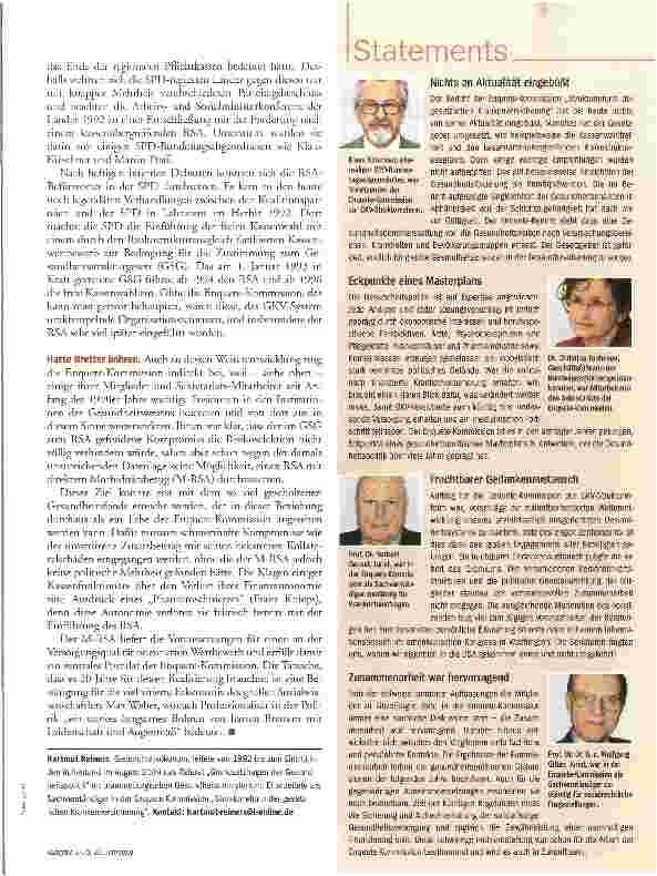Vorschauseite 6: Ideenschmiede für die Gesundheitspolitik