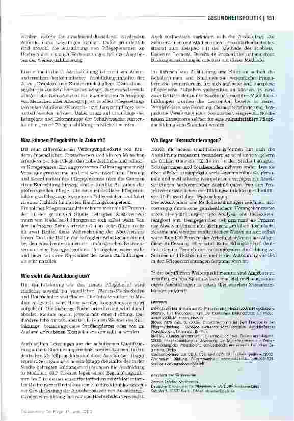 Vorschauseite 2: Ein neuer Pflegeberuf kommt!