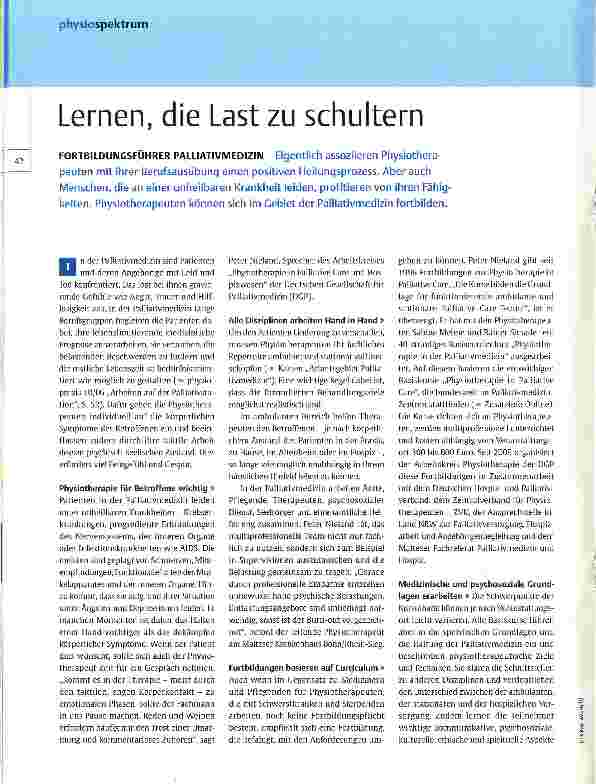 Vorschauseite 1: Lernen, die Last zu schultern
