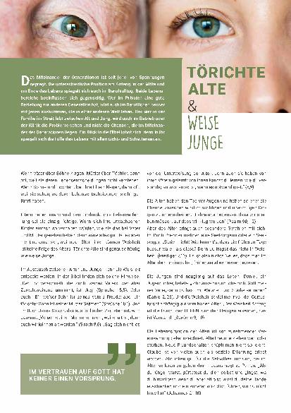 Vorschauseite 1: Törichte Alte und weise Junge