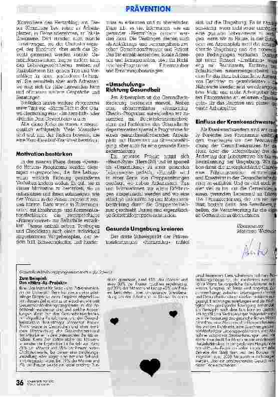 Vorschauseite 2: Prävention gegen Herzensbrecher