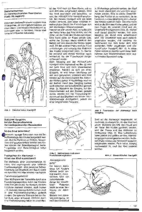 Vorschauseite 2: Reanimation - Die kardio-pulmonale Reanimation bei Säuglingen und Kindern - 5. Teil (Schluß)