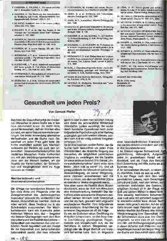 Vorschauseite 3: Krebs und Alternativmedizin Gesunde und ungesunde Krebsdiäten