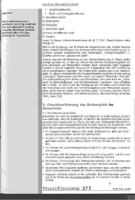 Vorschauseite 2: Rollenspiele im Unterricht