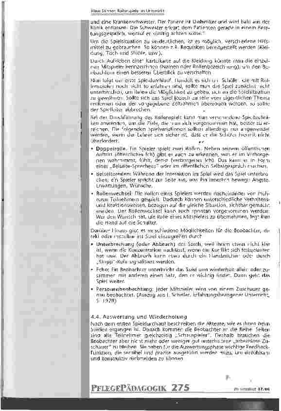 Vorschauseite 6: Rollenspiele im Unterricht