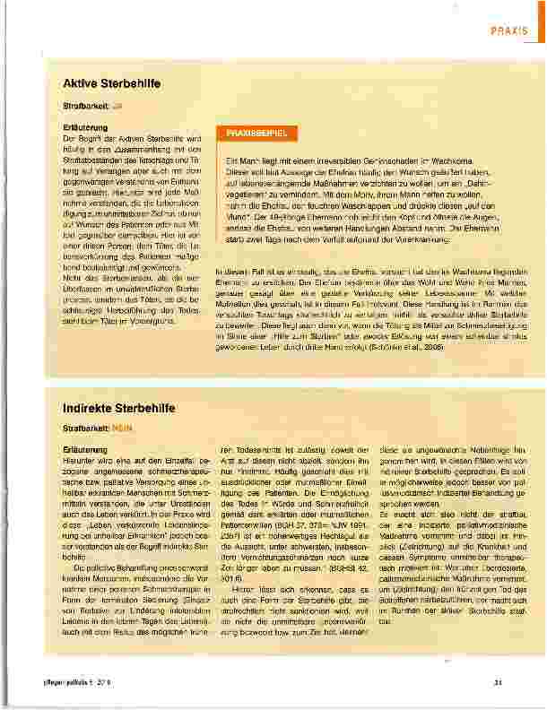 Vorschauseite 2: Sterbehilfe - Arten und rechtliche Absicherung