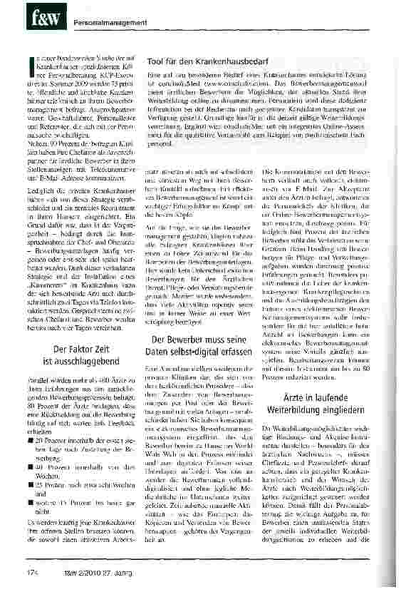 Vorschauseite 2: Gutes Personal in kurzer Zeit