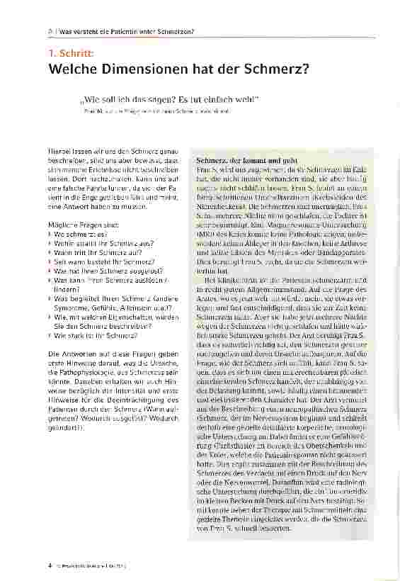 Vorschauseite 2: Schmerz-Assessment: Einschätzung des Schmerzesoder wer schätzt was ein?