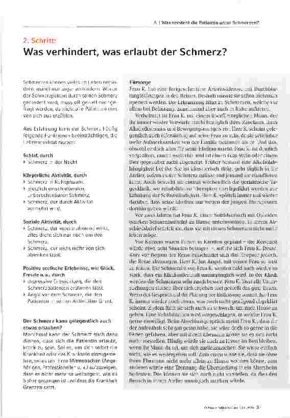 Vorschauseite 3: Schmerz-Assessment: Einschätzung des Schmerzesoder wer schätzt was ein?