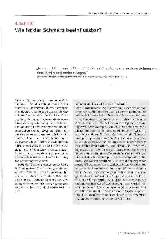 Vorschauseite 5: Schmerz-Assessment: Einschätzung des Schmerzesoder wer schätzt was ein?