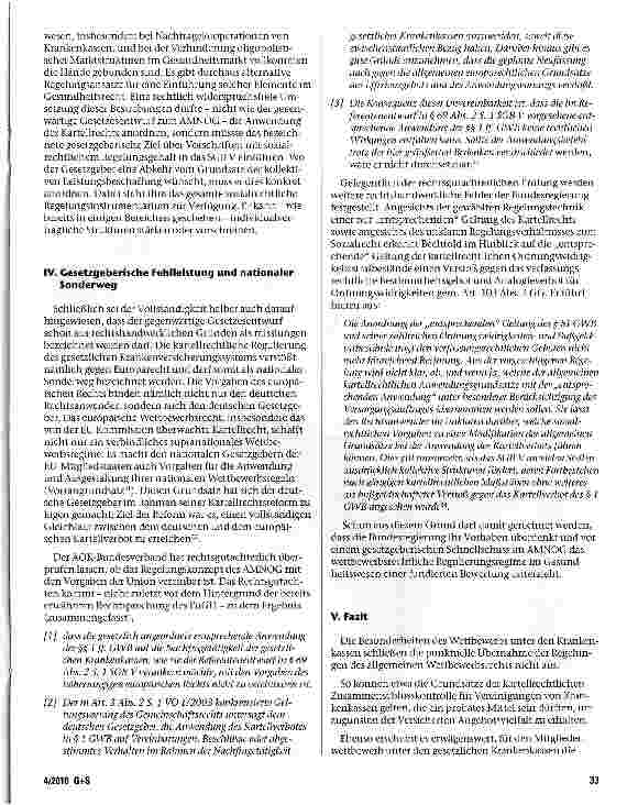 Vorschauseite 4: Kartellrechtsinjektionen im Schatten der Arzneimittelreform Kartellrechtlich verboten, was sozialrechtlich geboten?