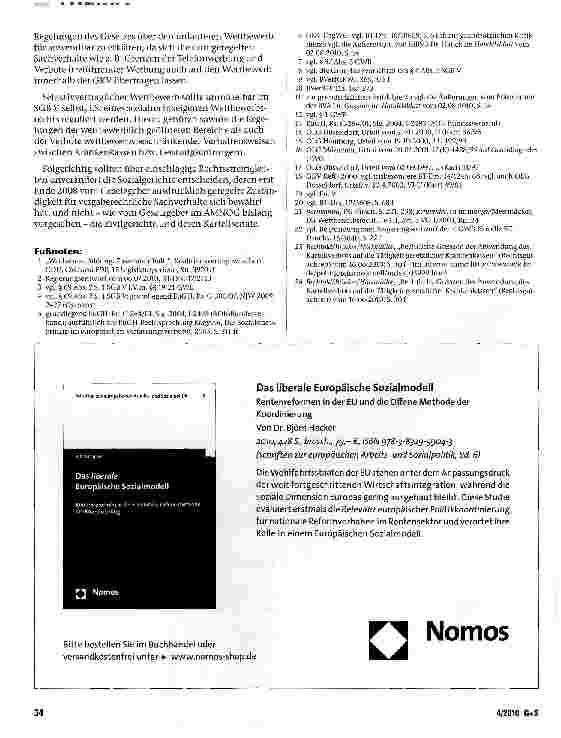 Vorschauseite 5: Kartellrechtsinjektionen im Schatten der Arzneimittelreform Kartellrechtlich verboten, was sozialrechtlich geboten?