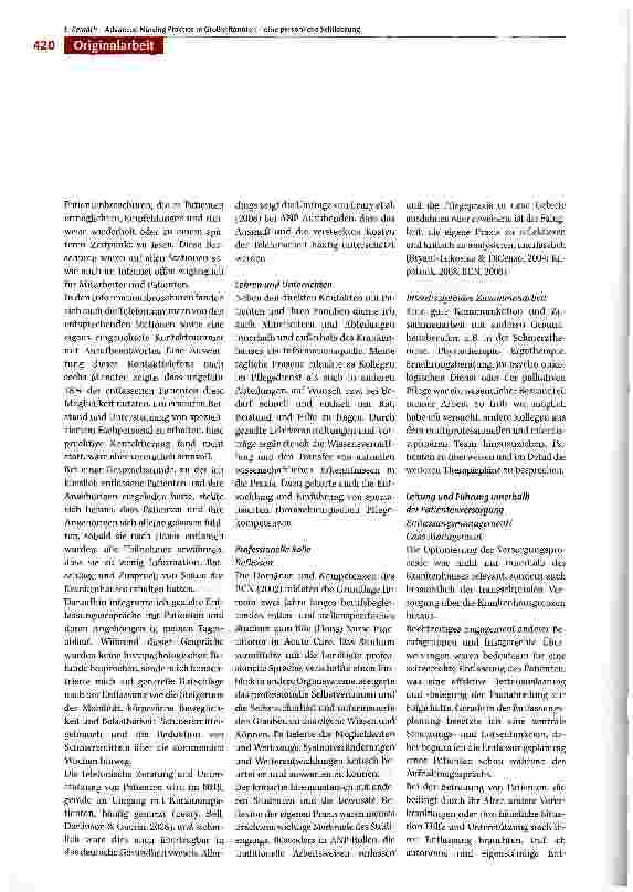 Vorschauseite 4: Advanced Nursing Practice in Großbritannien eine persönliche Schilderung
