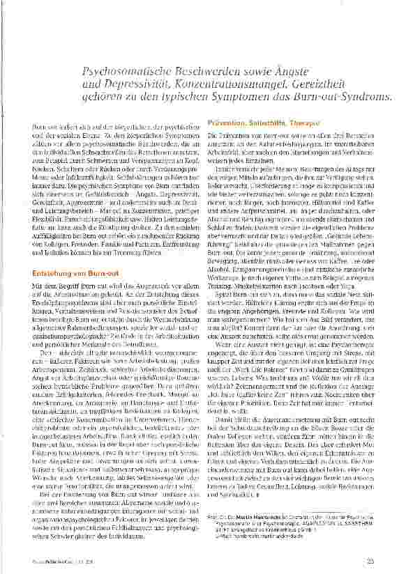 Vorschauseite 2: „Ich bin ausgebrannt.