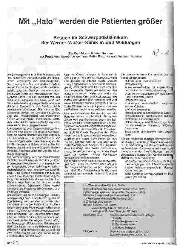 Vorschauseite 1: Mit Halo werden die Patienten größer