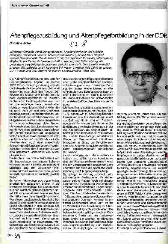 Vorschauseite 1: Altenpflegeausbildung und Altenpflegefortbildung in der DDR