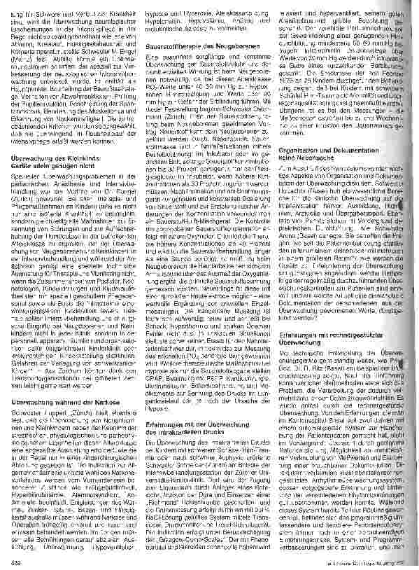 Vorschauseite 3: Klinische und apparative Überwachung Grundlagen - Probleme - Erfahrungen