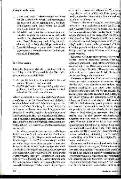 Vorschauseite 6: Die veränderte Sicht in der Krankenpflege oder ethisch-politische Überlegungen im Hinblick auf das 21. Jahrhundert