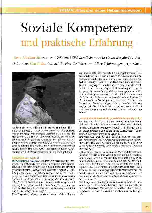 Vorschauseite 1: Soziale Kompetenz und praktische Erfahrung